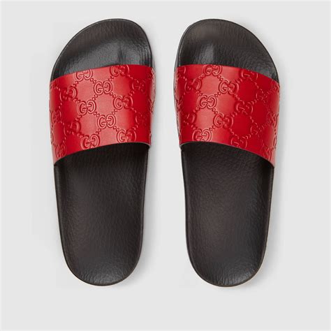 mens gucci pool slides|gucci women's slides clearance sale.